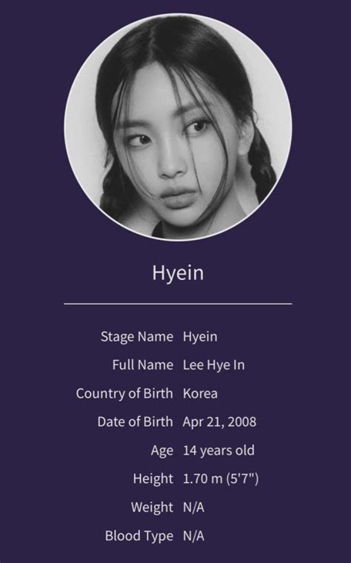 Hyein Height, Weight, Net Worth, Age, Birthday, Wikipedia, Who, Nationality, Biography