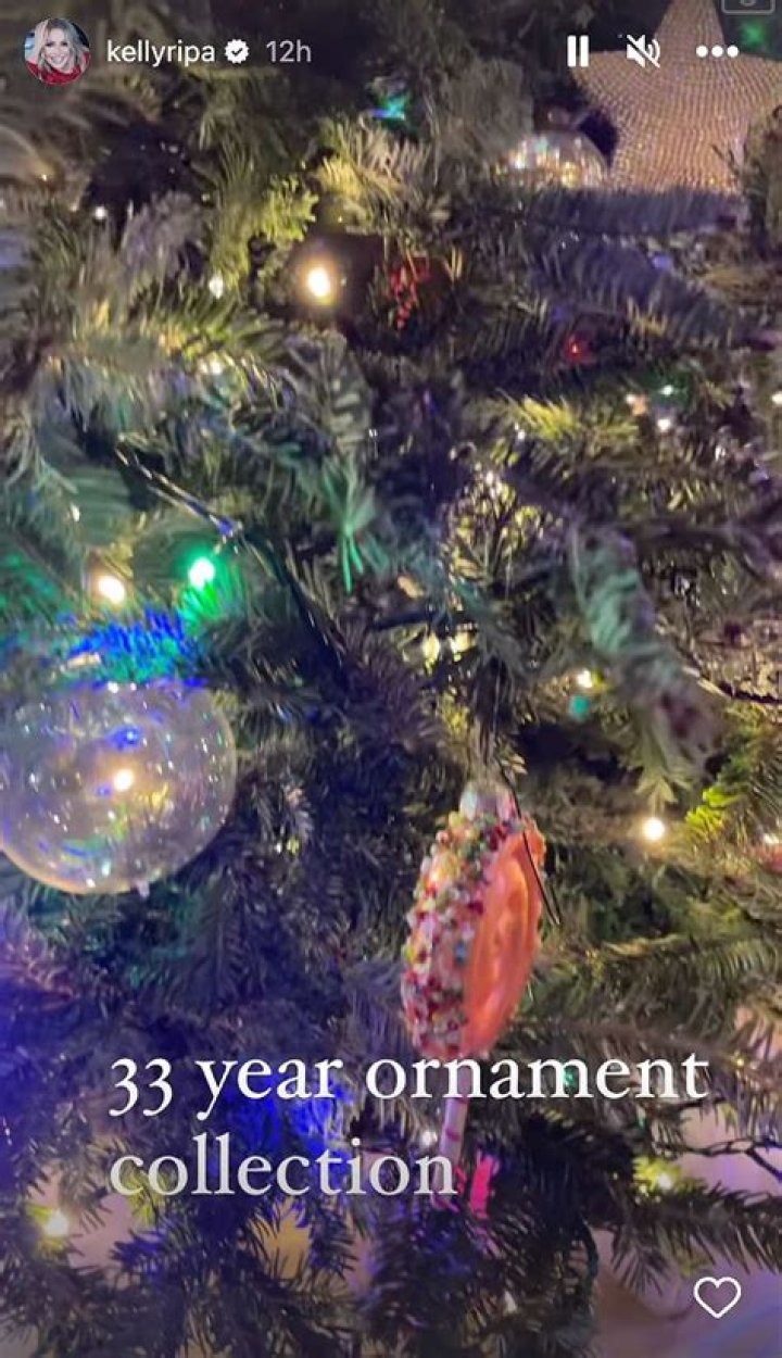 Kelly Ripa Shows Off Her Christmas Tree with 33-Year-Old Ornaments: ‘Isn’t She Lovely’